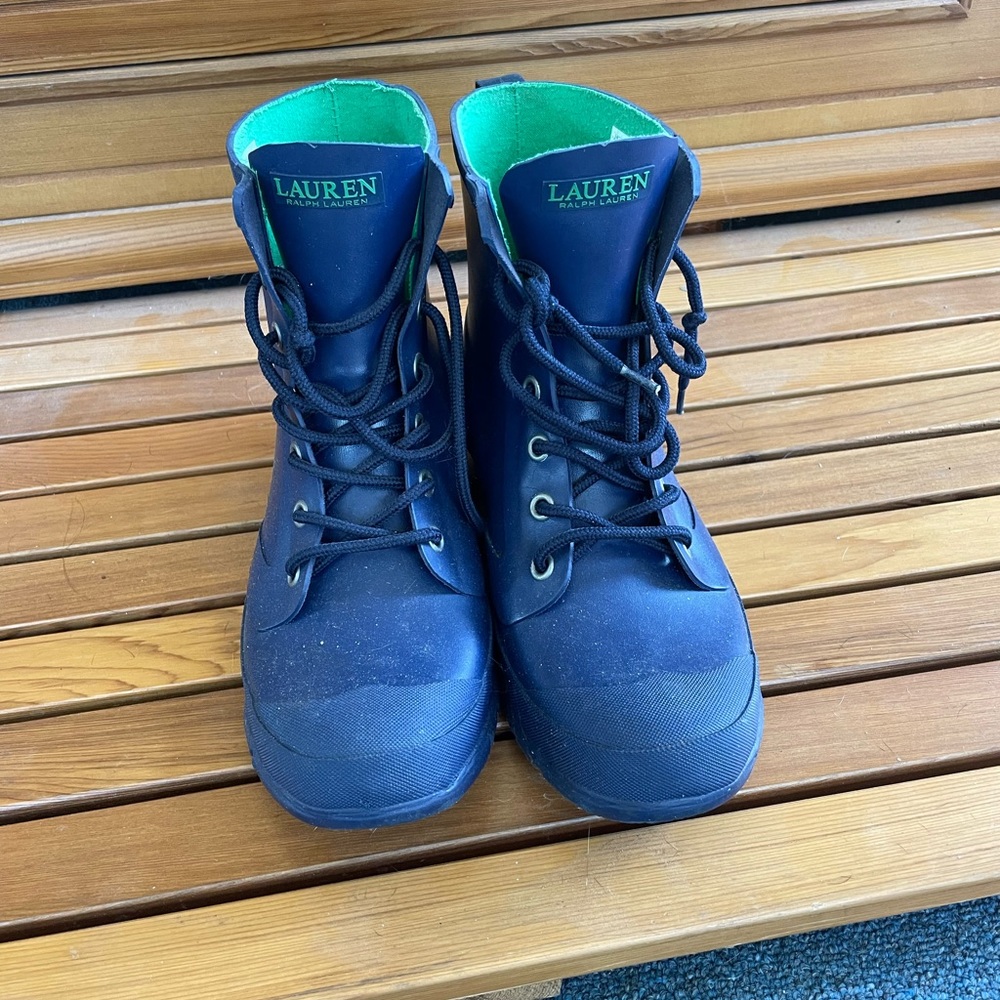 Ralph Lauren rubber boots!   Perfect for muddy or rainy days!